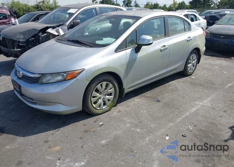 2012 Honda Civic Lx из США, поврежденный, VIN 2HGFB2F53CH311765